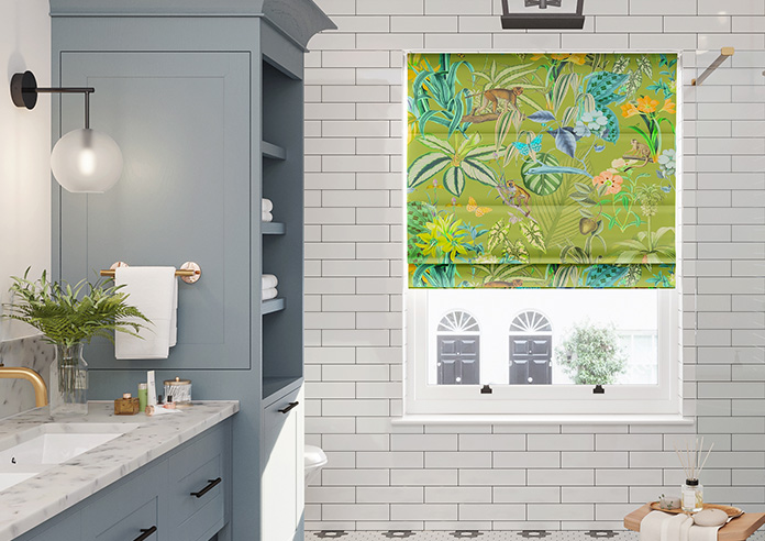 Barbados, Avocado - Motorised Roman Blind - Image 3